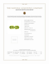 2.83 Ct.Tw.Total Carat Weight Green Peridot Pair from Ceylon (Sri Lanka) Scan Report