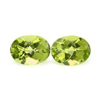 2.83&nbsp;Ct.Tw.Total Carat Weight Peridot Pair from Ceylon (Sri Lanka) Video