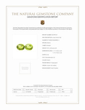 8.81 Ct.Tw.Total Carat Weight Green Peridot Pair from Ceylon (Sri Lanka) Scan Report