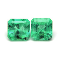 13.45 Ct.Tw.Total Carat Weight Emerald Pair from Colombia Video