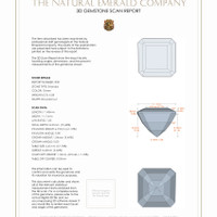 13.45&nbsp;Ct.Tw.Total Carat Weight Emerald Pair from Colombia 3 D Scan Report