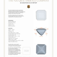 13.45 Ct.Tw.Total Carat Weight Emerald Pair from Colombia 3 D Scan Report