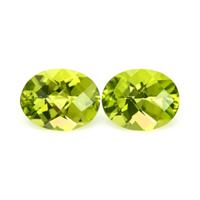 3.92&nbsp;Ct.Tw.Total Carat Weight Peridot Pair from Ceylon (Sri Lanka) Video
