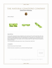 4.67 Ct.Tw.Total Carat Weight Peridot Pair from Ceylon (Sri Lanka) Appraisal