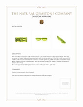 4.89 Ct.Tw.Total Carat Weight Yellowish Green Peridot Pair from Ceylon (Sri Lanka) Appraisal