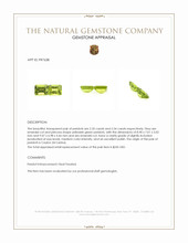 4.89 Ct.Tw.Total Carat Weight Peridot Pair from Ceylon (Sri Lanka) Appraisal