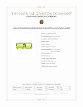 4.31 Ct.Tw.Total Carat Weight Green (Lime Green) Peridot Pair from Ceylon (Sri Lanka) Scan Report