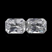 3.20&nbsp;Ct.Tw.Total Carat Weight White Sapphire Pair from Ceylon (Sri Lanka) Video