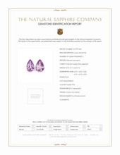 1.45 Ct.Tw.Total Carat Weight Sapphire Pair from Ceylon (Sri Lanka) Scan Report