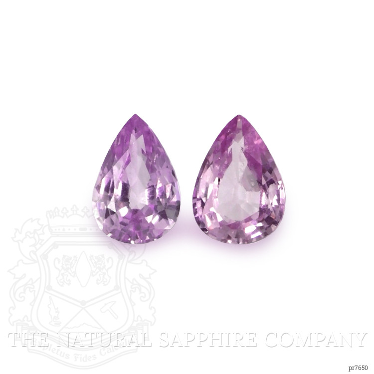 1.45 Ct.Tw. Purplish Pink Sapphire Pair from Ceylon (Sri Lanka)
