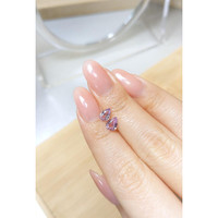 1.45&nbsp;Ct.Tw.Total Carat Weight Purplish Pink Sapphire Pair from Ceylon (Sri Lanka) Life Style