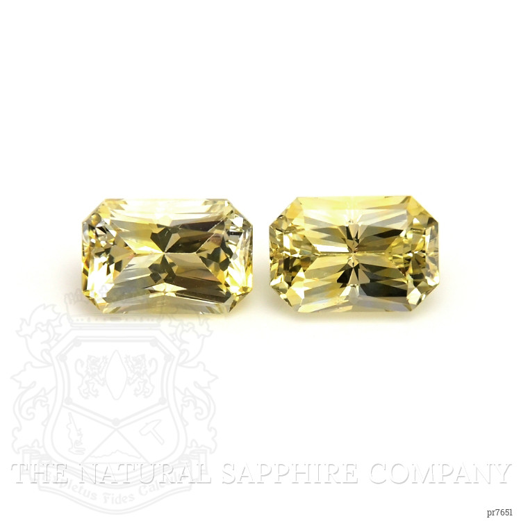 1.52 Ct.Tw. Yellow Sapphire Pair from Ceylon (Sri Lanka)