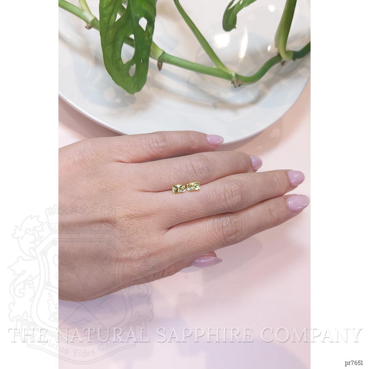 1.52 Ct.Tw. Yellow Sapphire Pair from Ceylon (Sri Lanka)