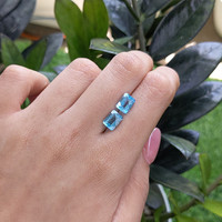 4.21&nbsp;Ct.Tw.Total Carat Weight Topaz Pair from Ceylon (Sri Lanka) Life Style