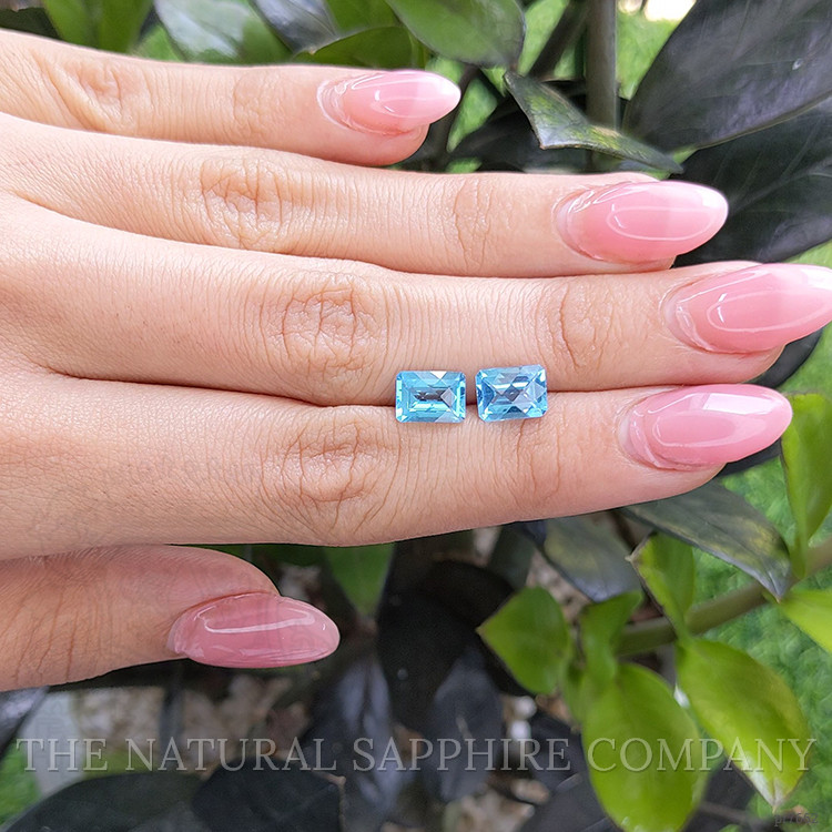 3.88 Ct.Tw. Topaz Pair from Ceylon (Sri Lanka)