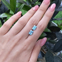 4.20&nbsp;Ct.Tw.Total Carat Weight Topaz Pair from Ceylon (Sri Lanka) Life Style