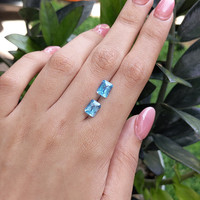 3.83&nbsp;Ct.Tw.Total Carat Weight Topaz Pair from Ceylon (Sri Lanka) Life Style