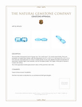 2.16 Ct.Tw.Total Carat Weight Topaz Pair from Ceylon (Sri Lanka) Appraisal