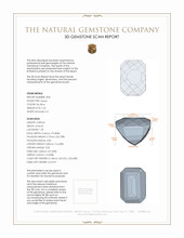 2.73 Ct.Tw.Total Carat Weight Blue Topaz Pair from Ceylon (Sri Lanka) 3 D Scan Report