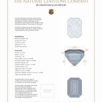 2.73&nbsp;Ct.Tw.Total Carat Weight Topaz Pair from Ceylon (Sri Lanka) 3 D Scan Report