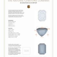 2.66 Ct.Tw.Total Carat Weight Topaz Pair from Ceylon (Sri Lanka) 3 D Scan Report