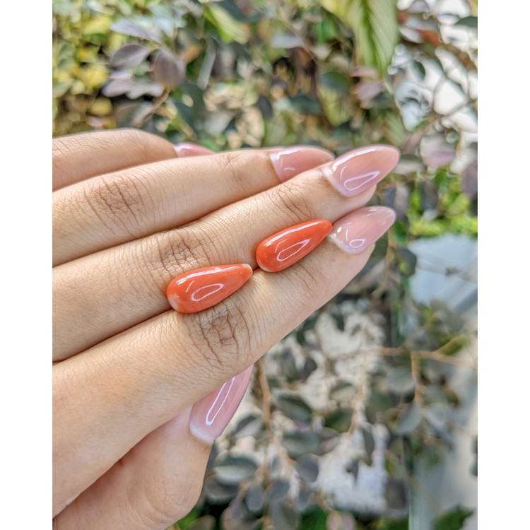 13.48 Ct.Tw. Coral Pair from Australia