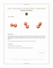 51.32&nbsp;Ct.Tw.Total Carat Weight Coral Pair from Malaysia Appraisal