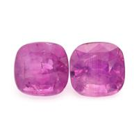 4.03&nbsp;Ct.Tw.Total Carat Weight Purplish Pink Sapphire Pair from Ceylon (Sri Lanka) Video