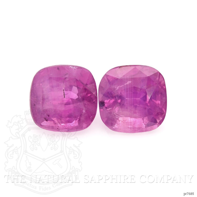 4.03 Ct.Tw. Purplish Pink Sapphire Pair from Ceylon (Sri Lanka)