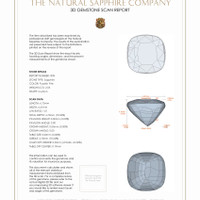 4.03 Ct.Tw.Total Carat Weight Purplish Pink Sapphire Pair from Ceylon (Sri Lanka) 3 D Scan Report