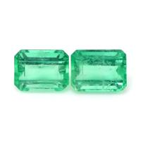 10.78 Ct.Tw.Total Carat Weight Emerald Pair from Colombia Video