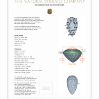 22.70 Ct.Tw.Total Carat Weight Emerald Pair from Zambia 3 D Scan Report