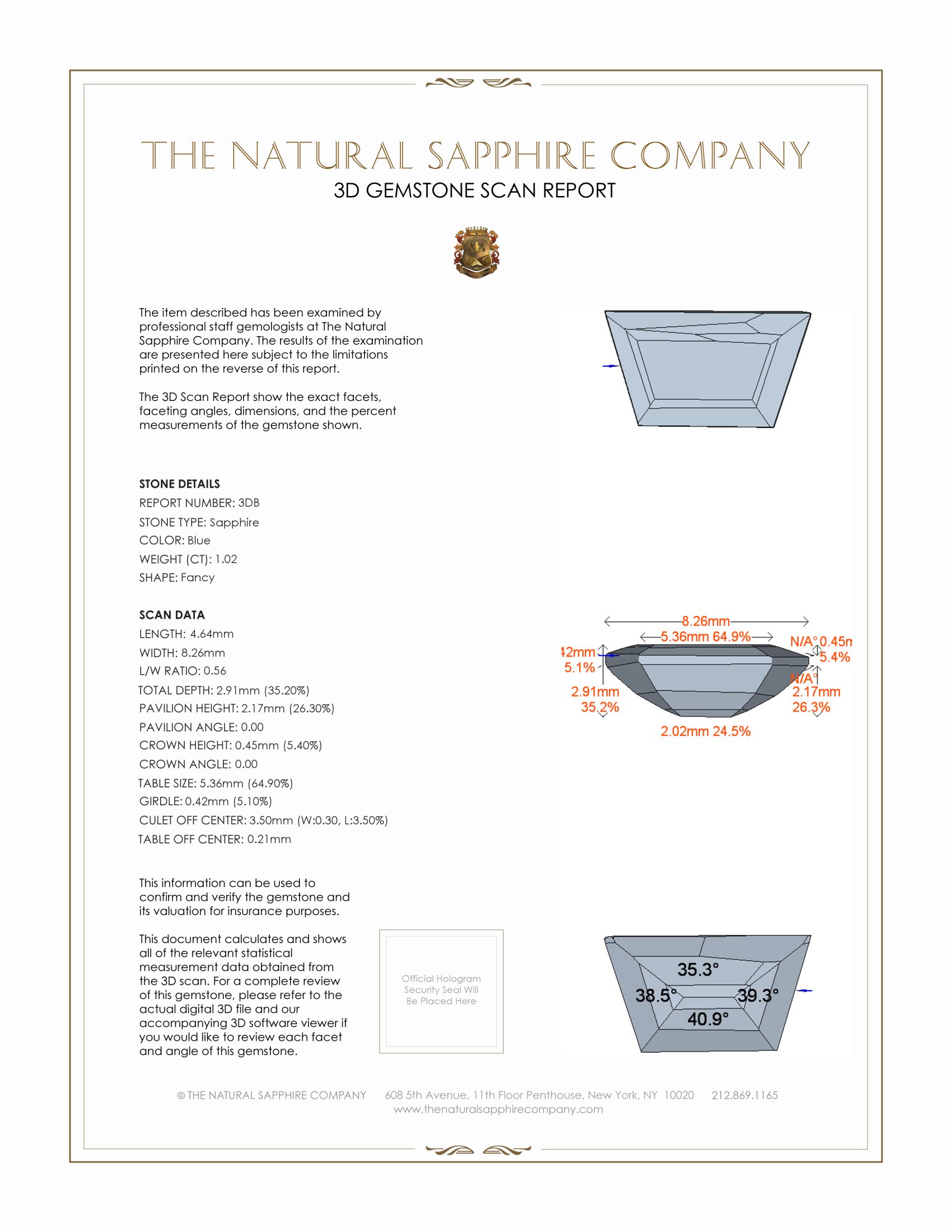 2.02 Ct.Tw. Blue Sapphire Pair from Ceylon (Sri Lanka)