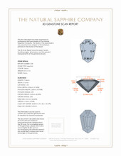 1.56 Ct.Tw.Total Carat Weight Yellow Sapphire Pair from Ceylon (Sri Lanka) 3 D Scan Report