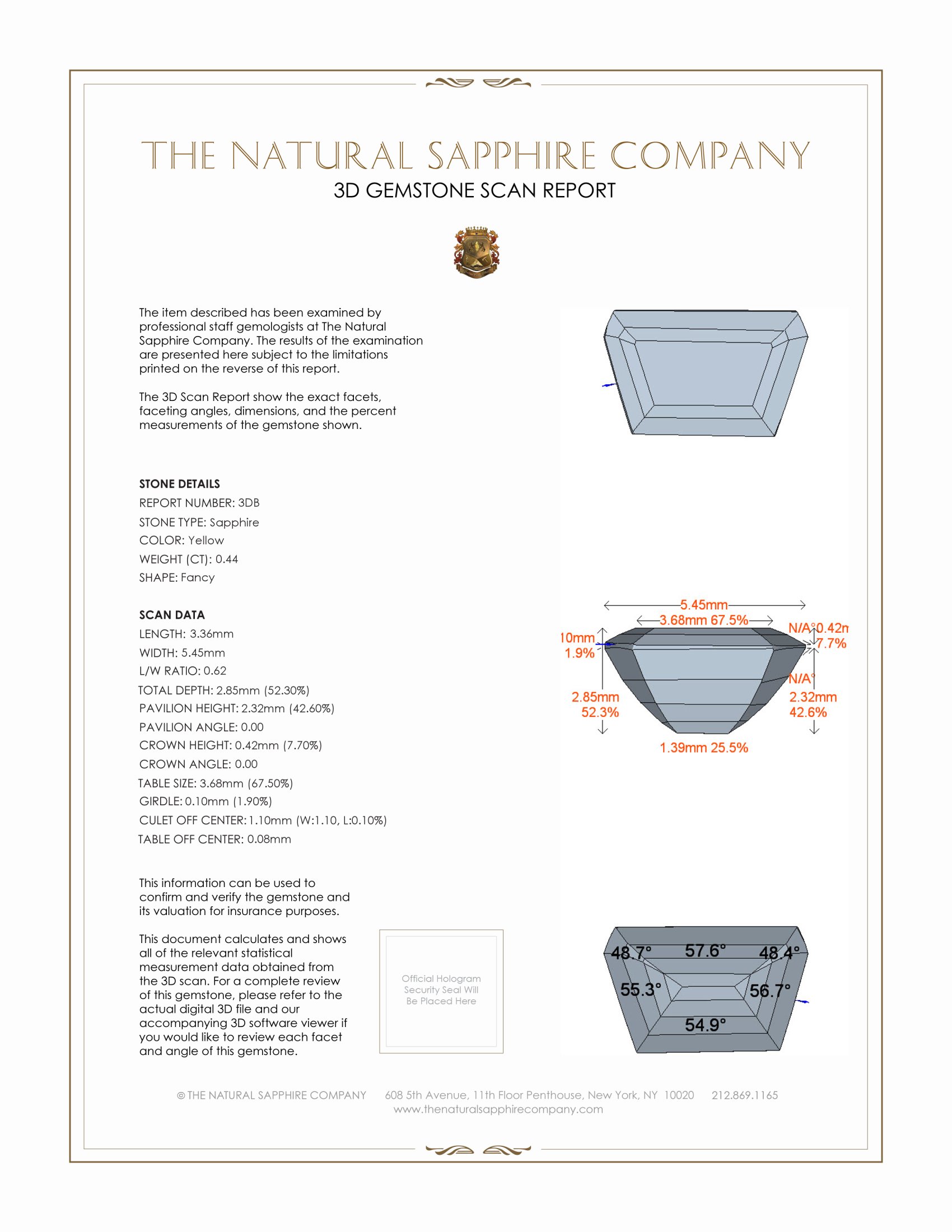 0.87 Ct.Tw. Yellow Sapphire Pair from Ceylon (Sri Lanka)