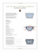 0.87 Ct.Tw.Total Carat Weight Yellow Sapphire Pair from Ceylon (Sri Lanka) 3 D Scan Report