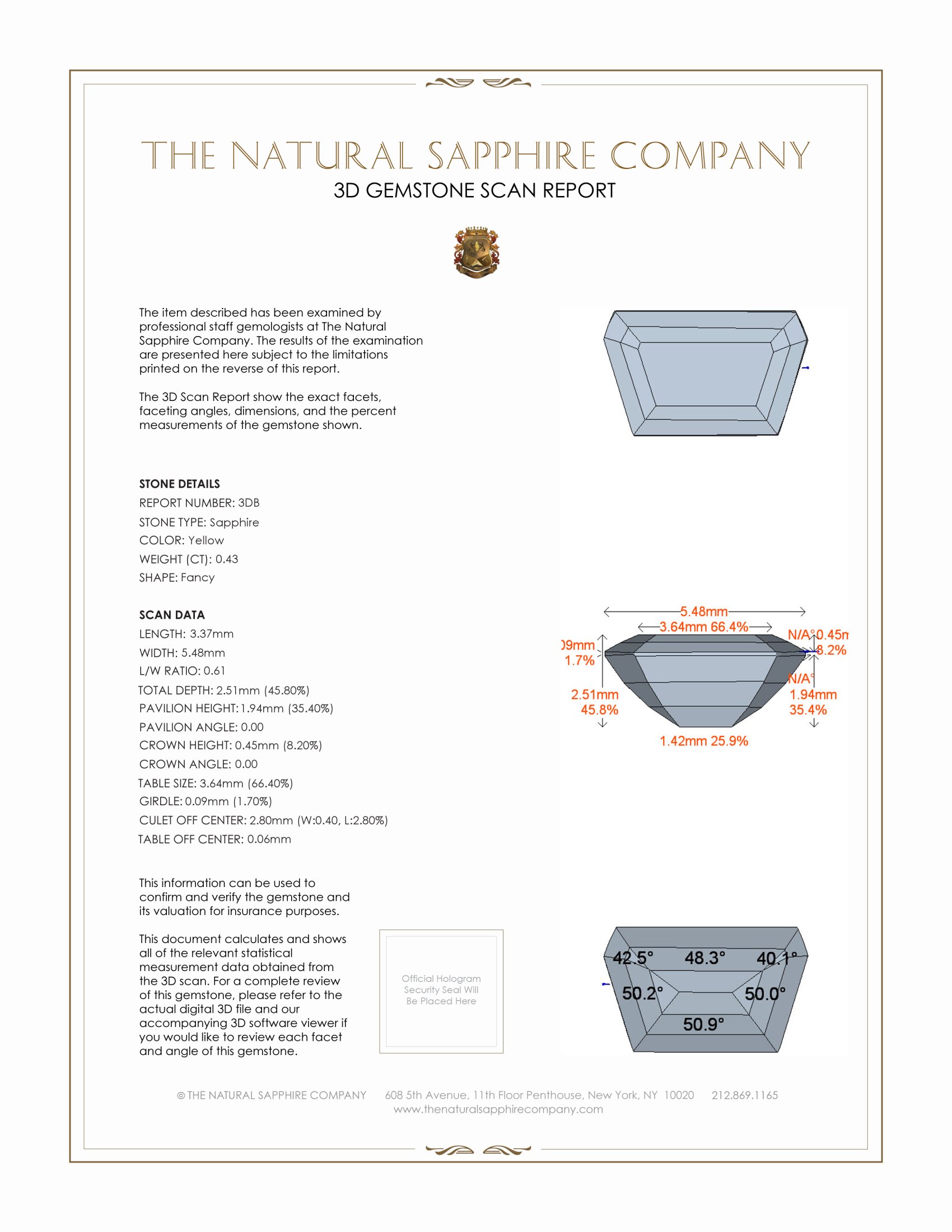 0.87 Ct.Tw. Yellow Sapphire Pair from Ceylon (Sri Lanka)