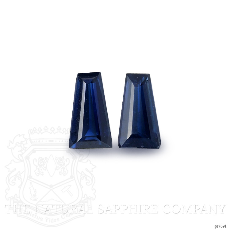 0.52 Ct.Tw. Blue Sapphire Pair from Ceylon (Sri Lanka)
