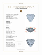 1.08&nbsp;Ct.Tw.Total Carat Weight Ruby Pair from Mozambique 3 D Scan Report