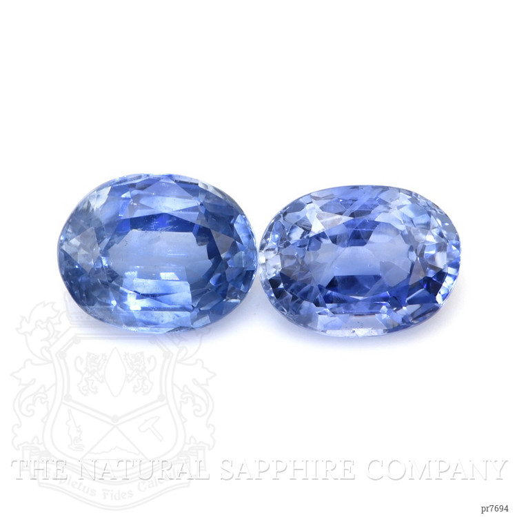 4.10 Ct.Tw. Blue Sapphire Pair from Ceylon (Sri Lanka)