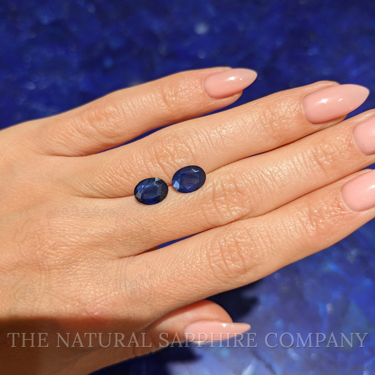 3.99 Ct.Tw. Blue Sapphire Pair from Ceylon (Sri Lanka)