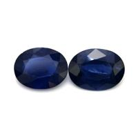 4.37&nbsp;Ct.Tw.Total Carat Weight Blue Sapphire Pair from Ceylon (Sri Lanka) Video