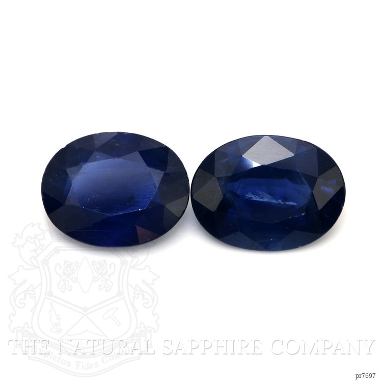 4.37 Ct.Tw. Blue Sapphire Pair from Ceylon (Sri Lanka)
