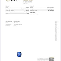 3.83 Ct.Tw.Total Carat Weight Blue Sapphire Pair from Ceylon (Sri Lanka) Scan Report