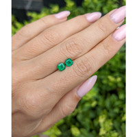 1.07 Ct.Tw.Total Carat Weight Emerald Pair from Colombia Life Style