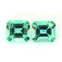 1.13 Ct.Tw.Total Carat Weight Emerald Pair from Colombia Video