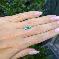 1.13&nbsp;Ct.Tw.Total Carat Weight Emerald Pair from Colombia Life Style