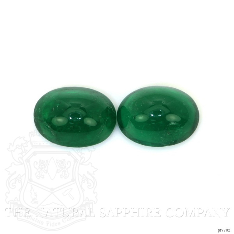 1.26 Ct.Tw. Cabochon Emerald Pair from Colombia