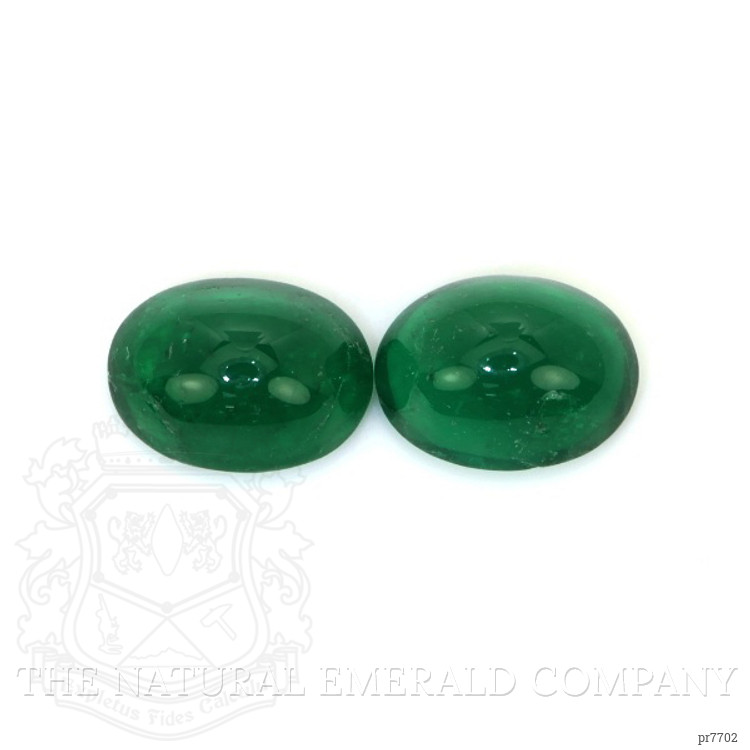 1.26 Ct.Tw. Cabochon Emerald Pair from Colombia
