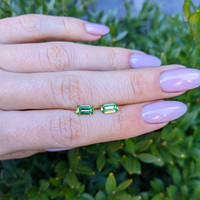 1.32&nbsp;Ct.Tw.Total Carat Weight Tsavorite Garnet Pair from Tanzania Life Style